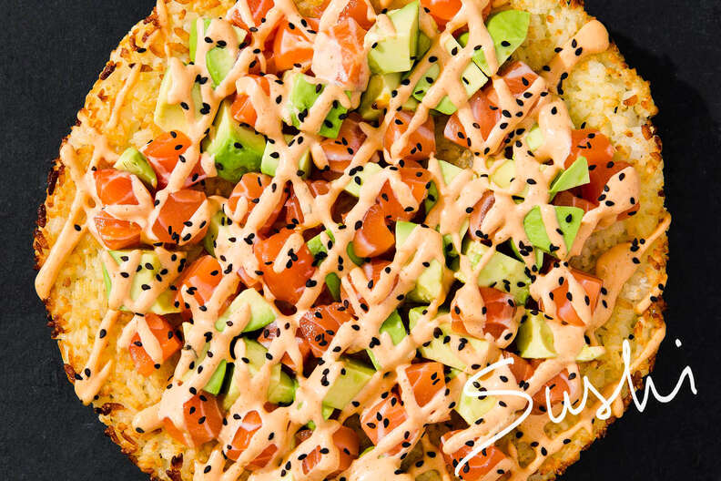 Sushi pizza