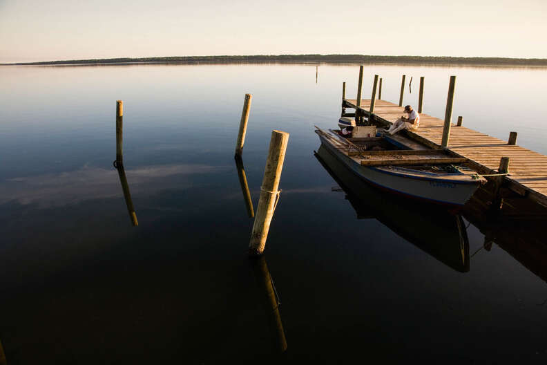 on the dock of the bay