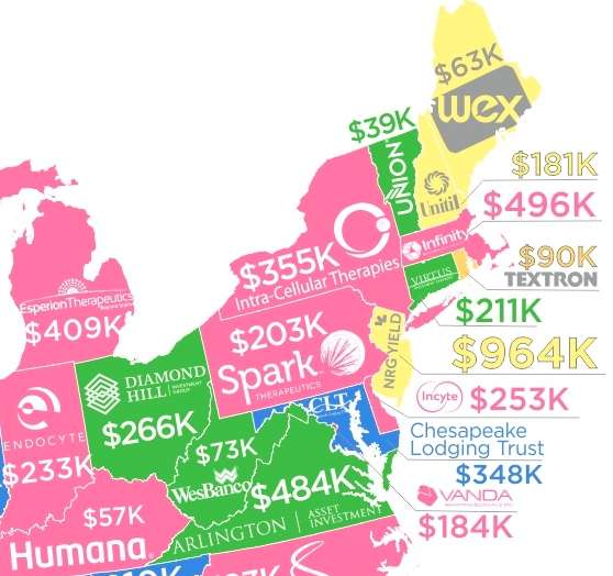 Highest Paying Companies in All 50 States Revealed by Map Thrillist