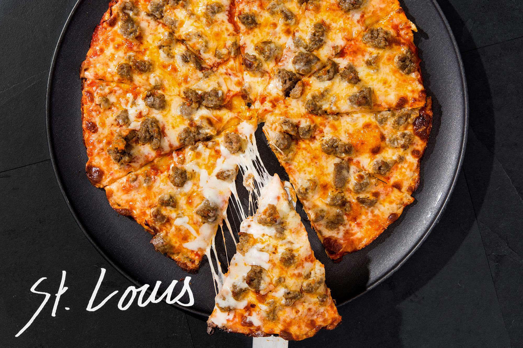 St. Louis pizza slice