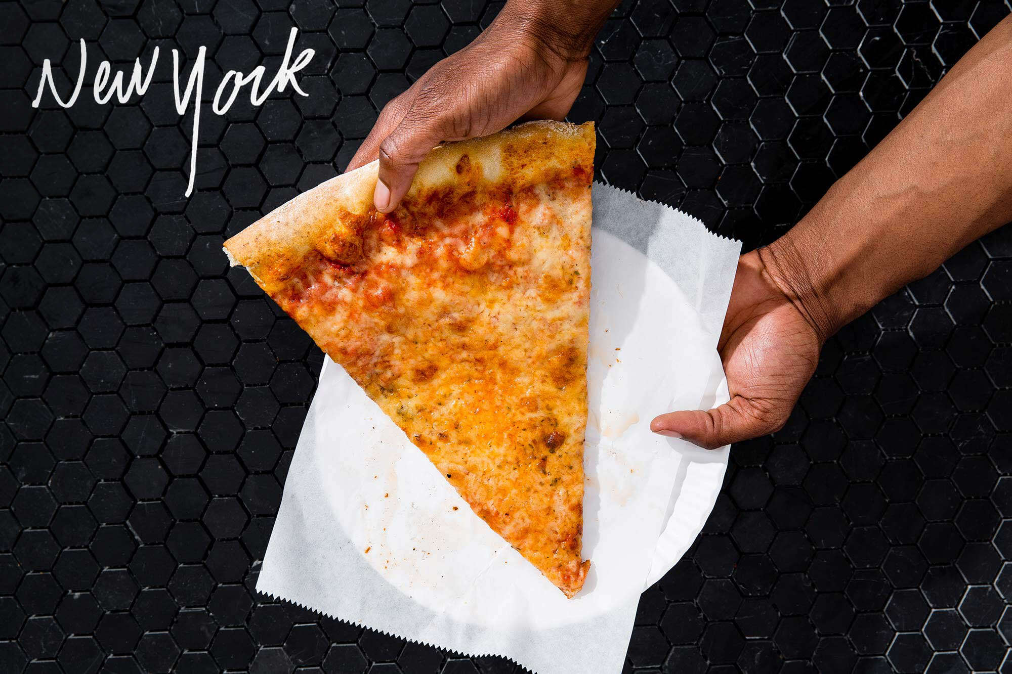 New York slice of pizza
