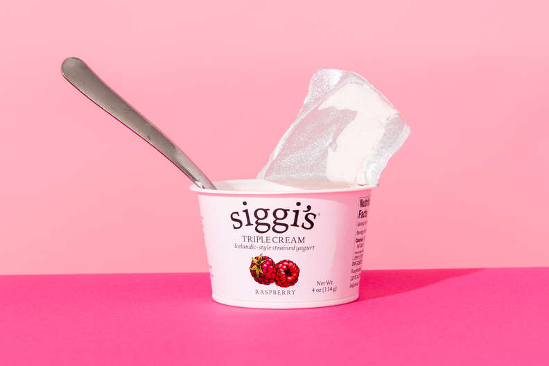 Siggi's yogurt triple cream raspberries