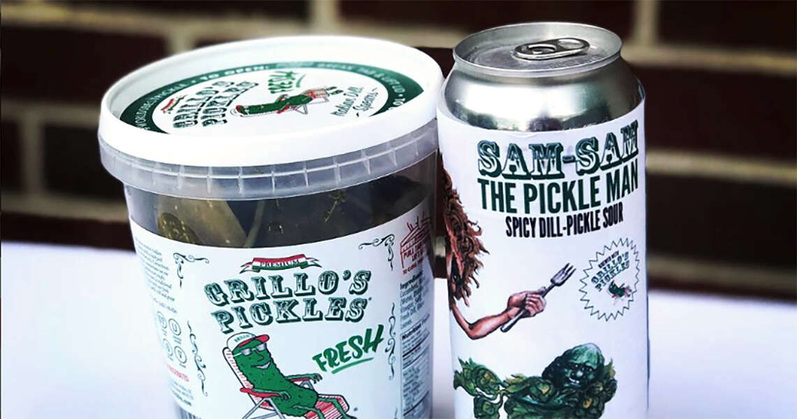 SamSam the Pickle Man Is a Sour Pickle Beer From Down the Road Beer Co
