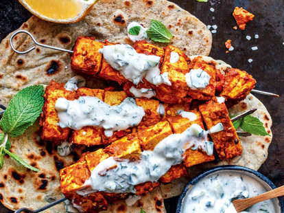 Tandoori Tofu Skewers vegan barbecue bbq vegetarian cookbook tips