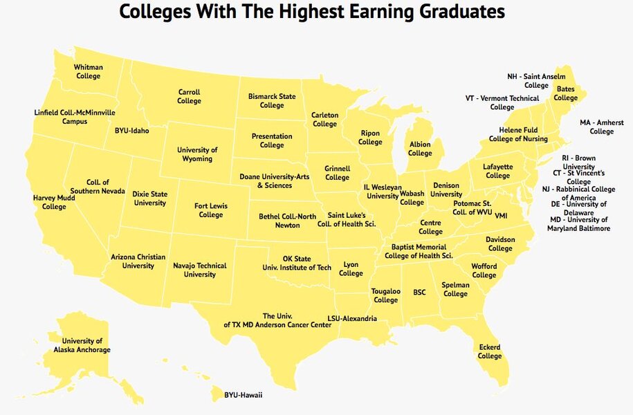 Colleges With the Highest Earning Graduates in Every State Revealed ...