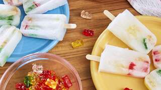 Boozy Gummy Bear Popsicles