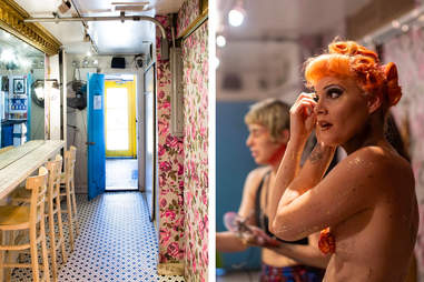 Performers Prepare backstage