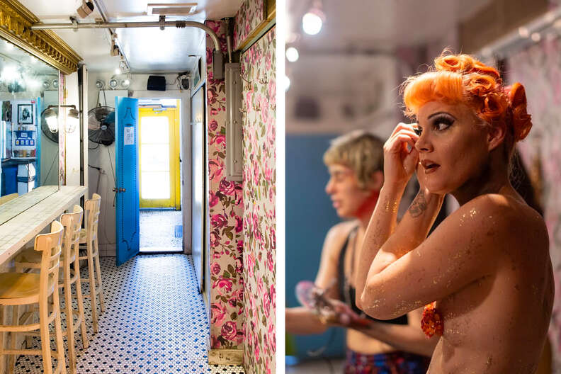 Performers Prepare backstage