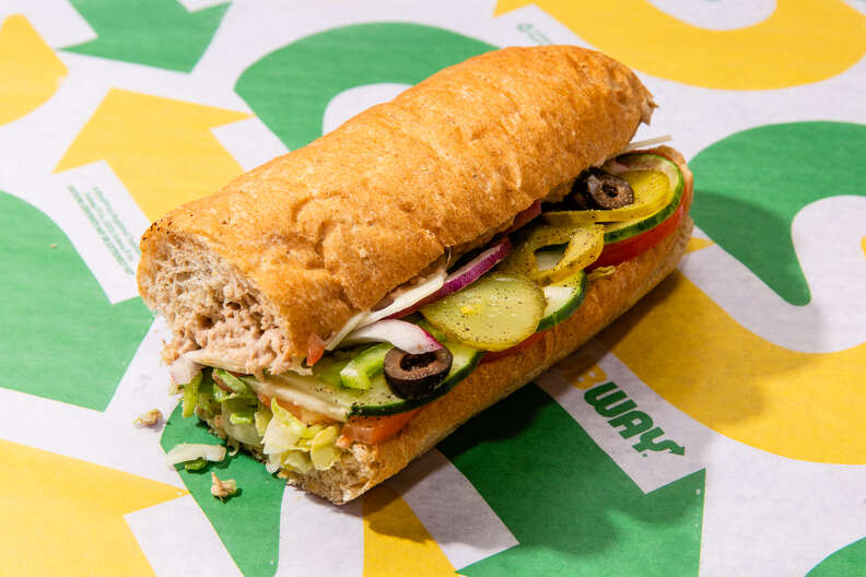 Subway Classic Tuna sandwich