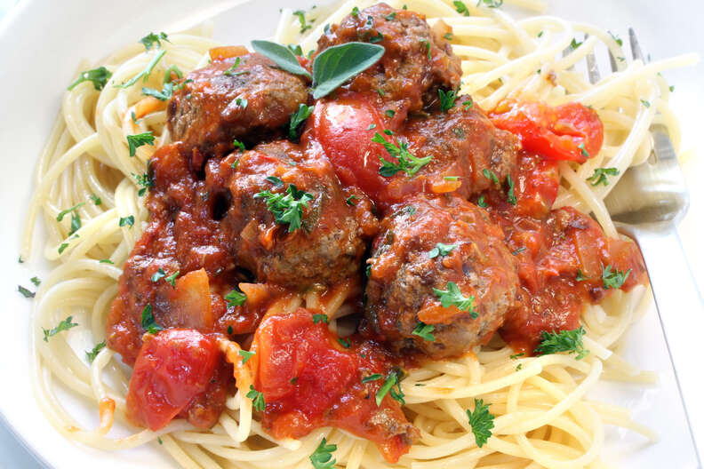 spaghetti and meatballs