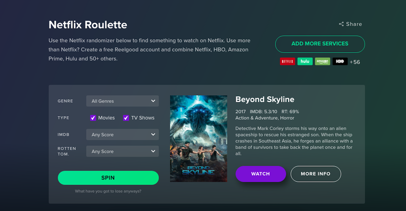 Netflix roulette apk free