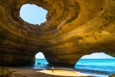 Benagil Cave in Carvoeiro Algarve Portugal