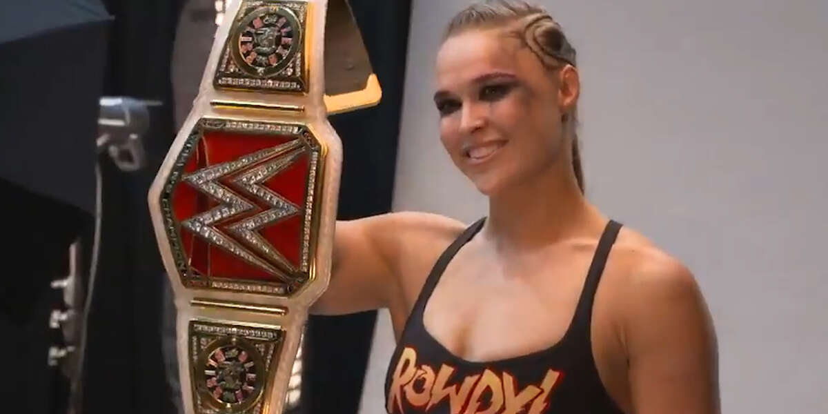 Ronda Rousey Wins Wwe Women’s Championship Title Videos