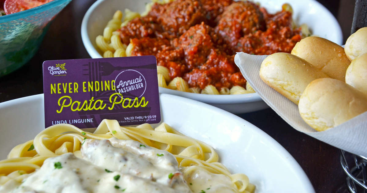 Olive Garden Pasta Pass 2018 How To Get Never Ending Pasta For A