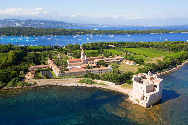 Lerins island of Saint Honorat, Abbey of Lerins