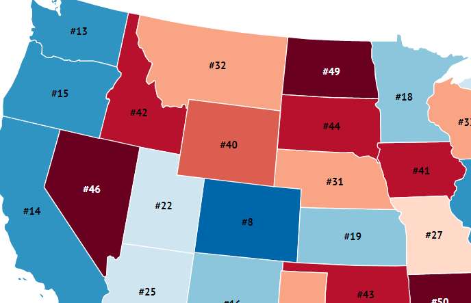 Most Educated States In U.S. Revealed by Map - Thrillist