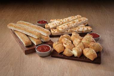 Pizza Hut's Stuffed Garlic Knots, Breadsticks, & Cheese Sticks