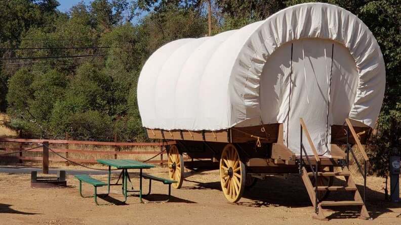 Yosemite Pines Resort Debuts Covered Wagon Cabins for Overnight Stay ...