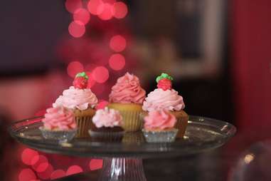 Strawberry cupcakes from the Cupcakerie, Morgantown, West Virginia