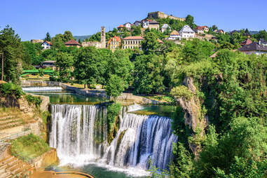 Jajce town in Bosnia