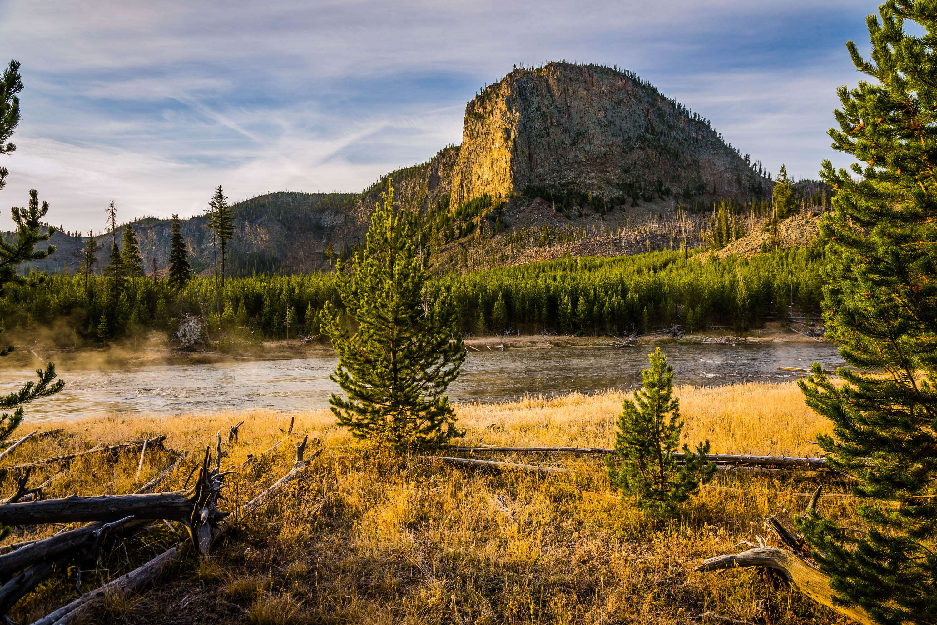 Mount Haynes and Madison River, Yellowstone National Park