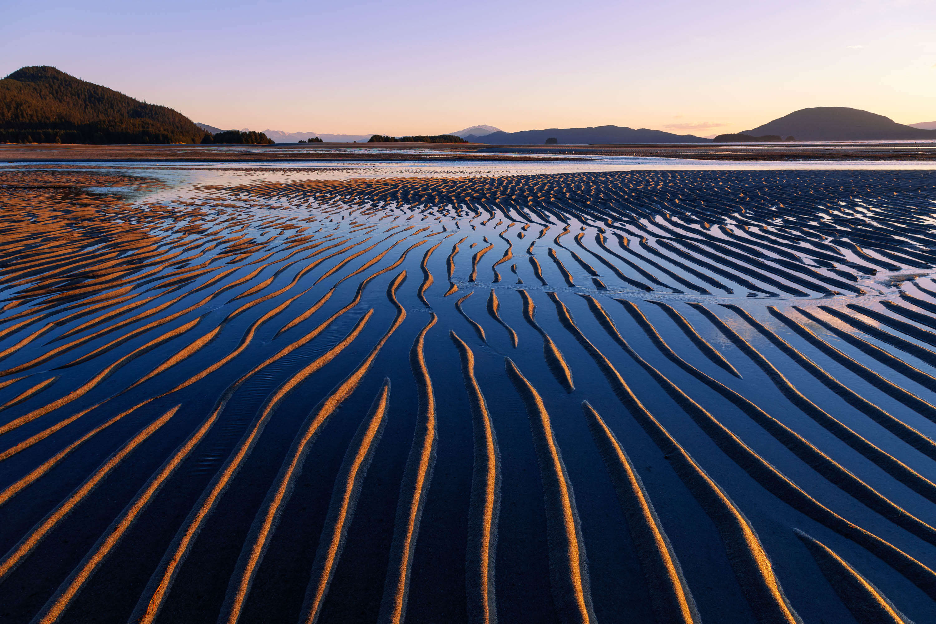 The receding tide at Eagle Beach State Recreation Area 