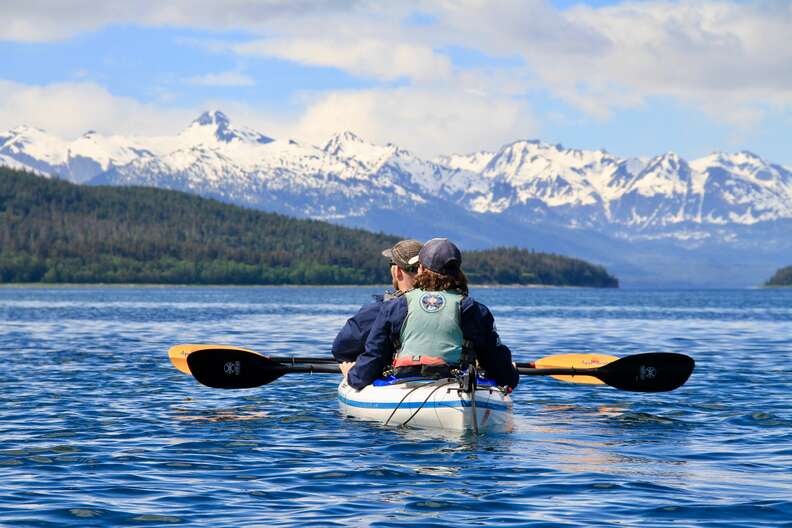 Kayaking around Channel Islands