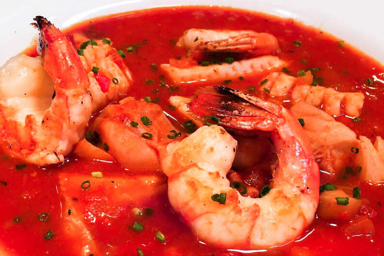 Alaskan cioppino with shrimp