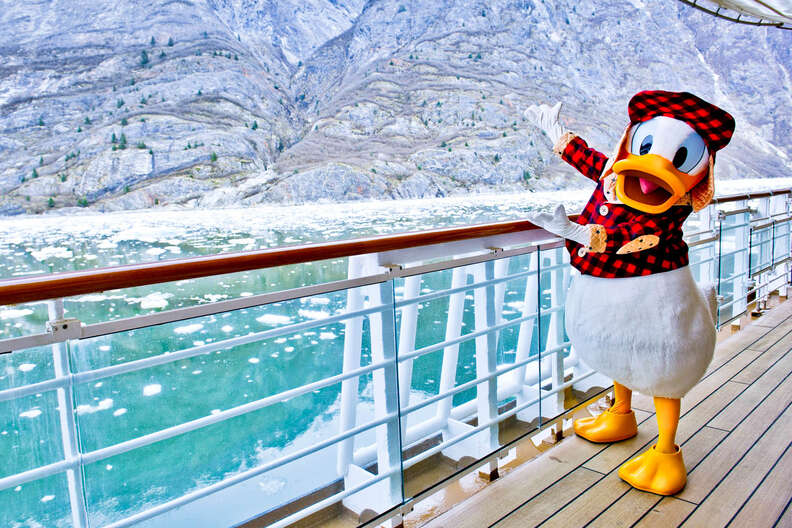 Donald Duck on Disney Cruise Line in Alaska