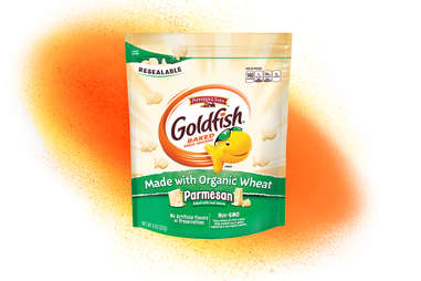 parmesan Goldfish snack, organic wheat variety