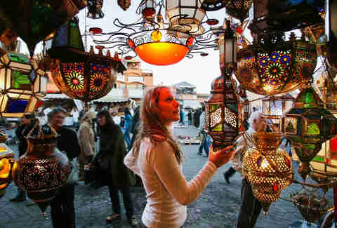 A Market Stall In The Souk