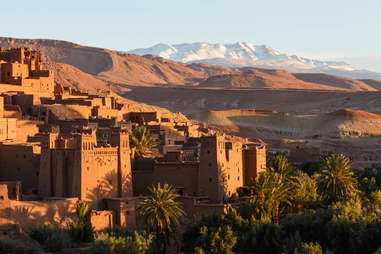 Ait Benhaddou Kasbah at dawn, Morocco