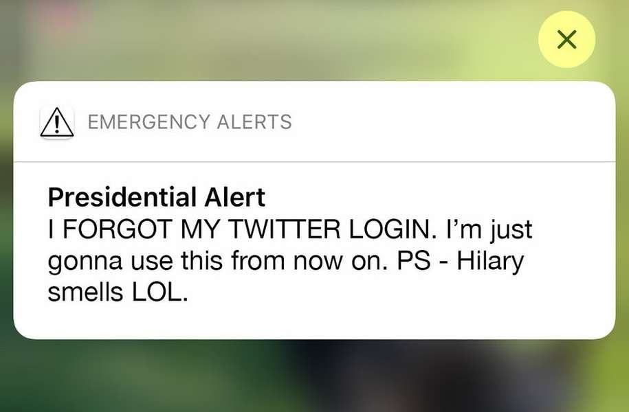 Presidential Alert Reactions Best Jokes & Memes About the Test Alert