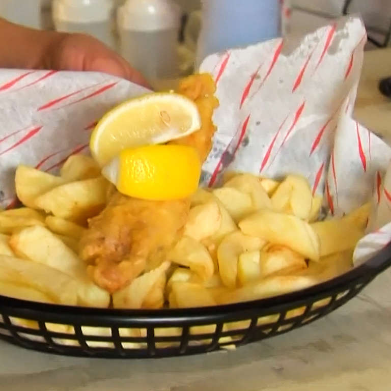 beer battered fish and chips near me