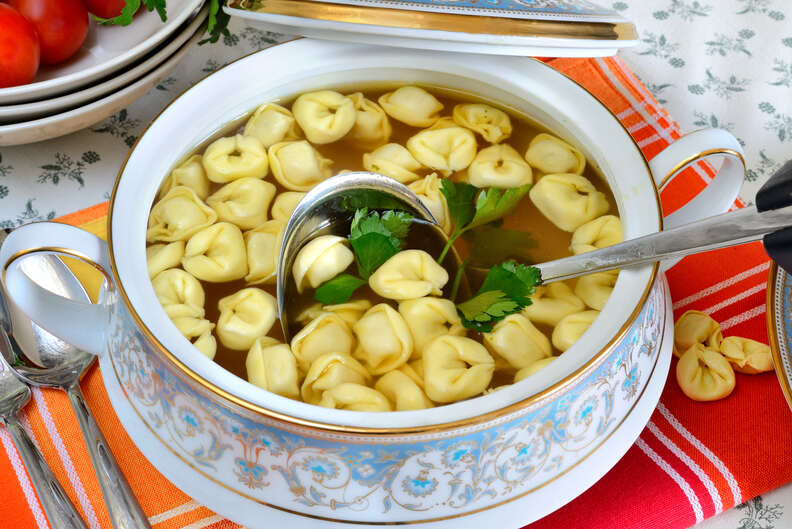 tortellini in broth