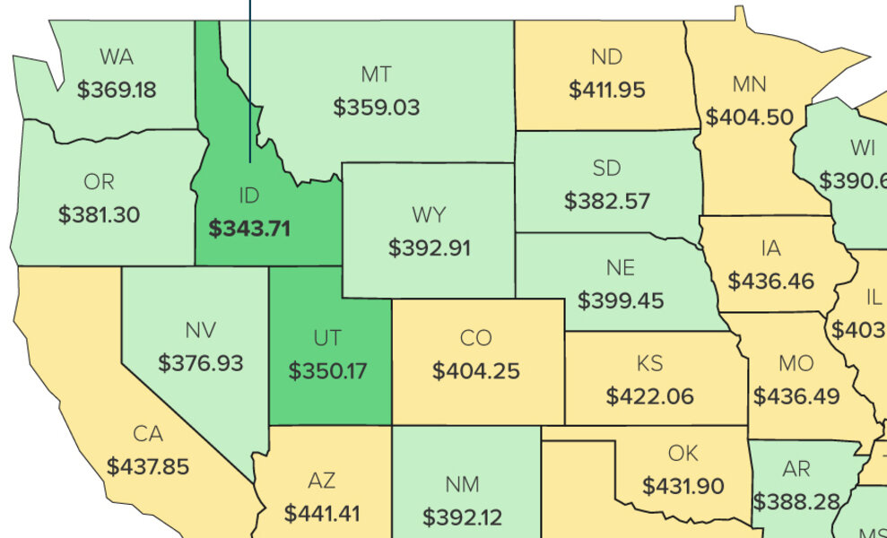 Average Cost Of Utilities in Every US State, Mapped - Thrillist