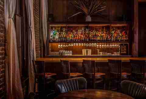 houston cut tongue bar sparrow bars downtown cocktail thrillist tiki cozy hidden restaurants bobby heugel interior underground restaurant secret