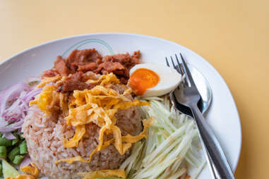 Khao kluk kapit shrimp paste fried rice thai food