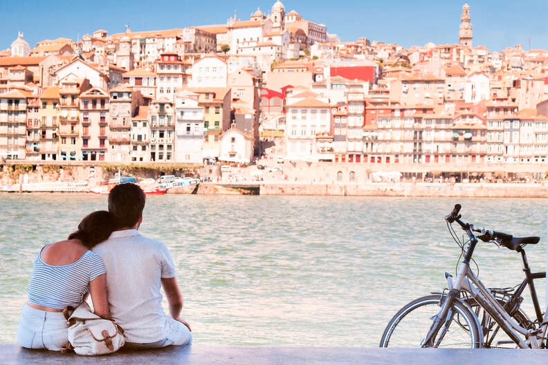 Portugal, Porto, Seascape and Lovers