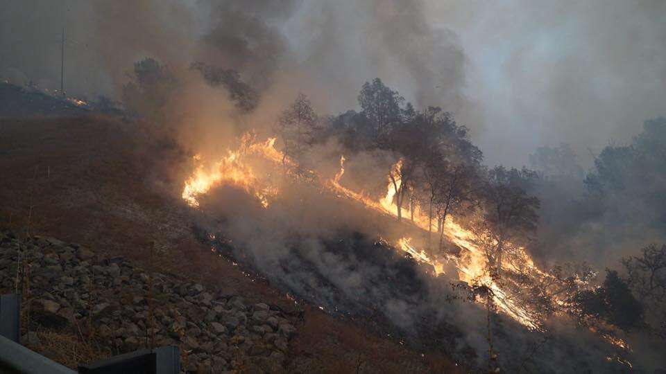 The Camp Fire Burning in Northern California