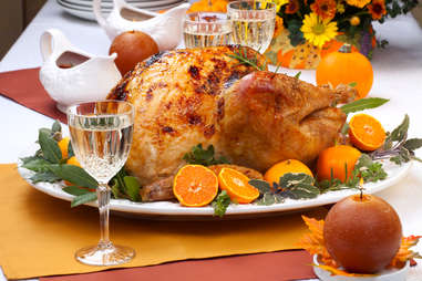 thanksgiving turkey and white wine