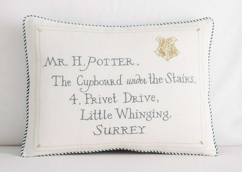 Harry potter letter sales cushion