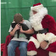 Boy Breaks Down After Santa Surprises Him With New Best Friend