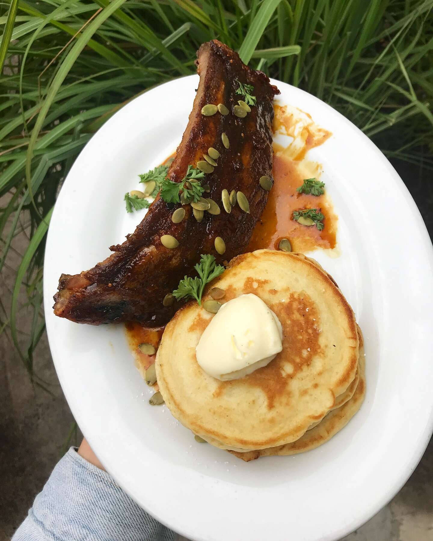 Pork Ribs + Pancakes