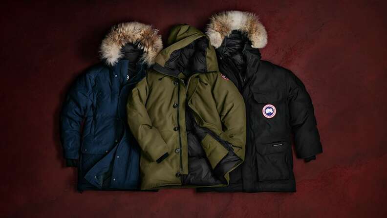 Canada goose jacket feathers discount
