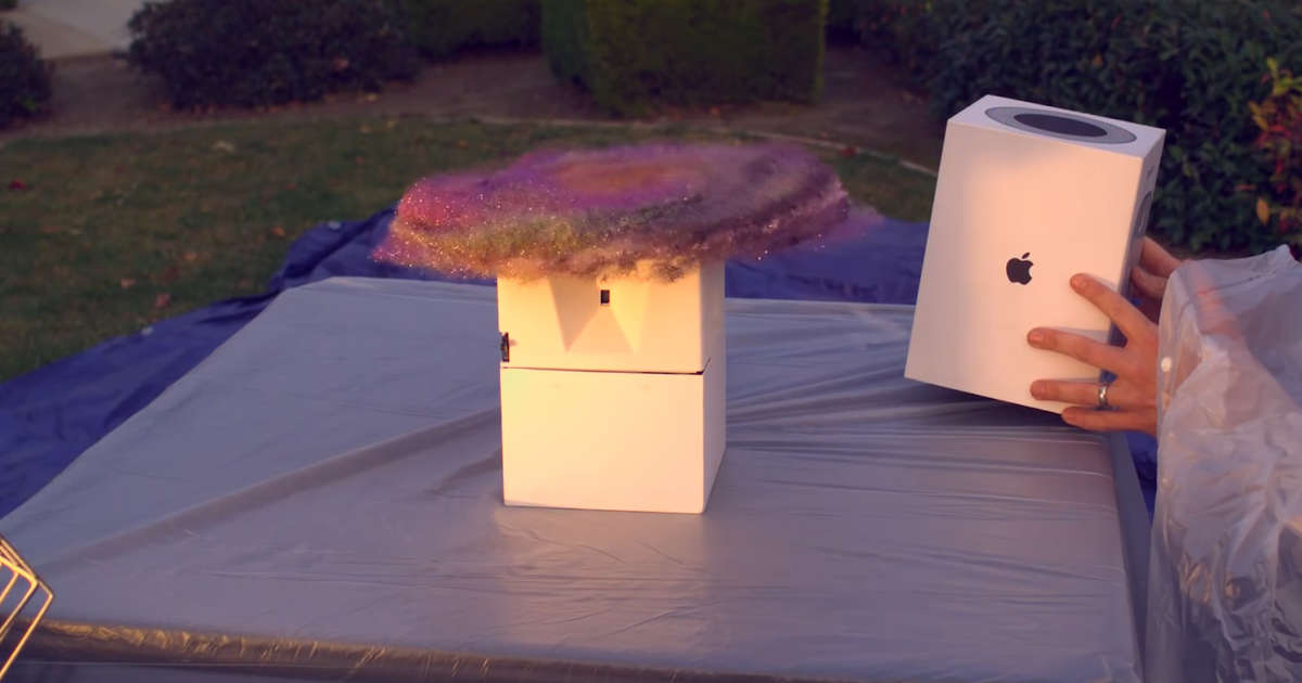 Fake Package Explodes with Glitter Bomb Catch Porch