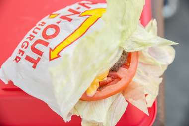 In-N-Out protein style keto burger