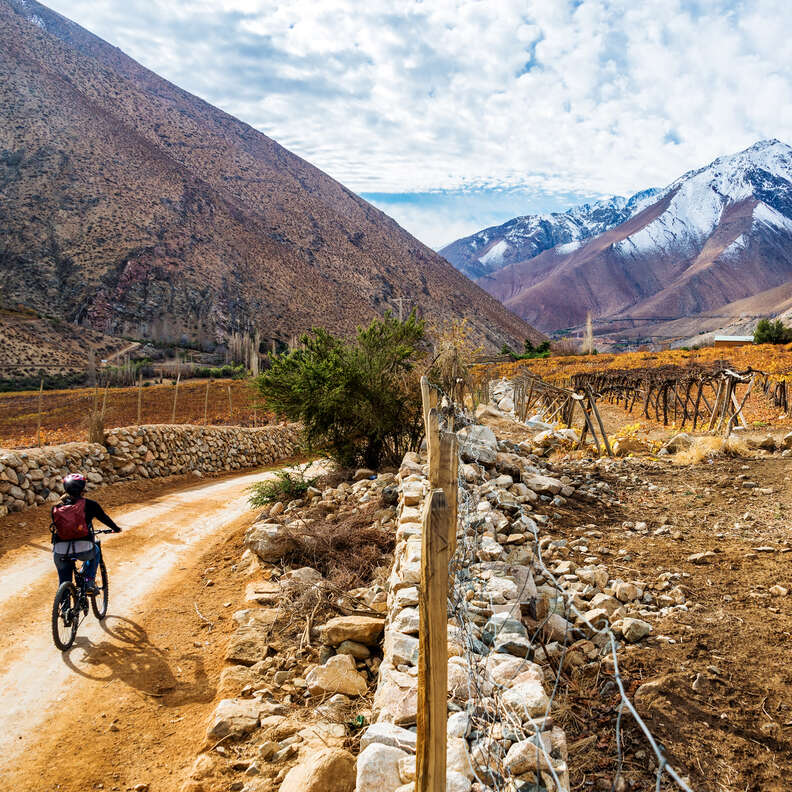 biking Elqui Valley, Chile