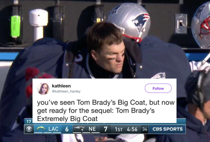 Tom Brady Sideline Coat Meme: the Quarterback's Massive Coat Is Back