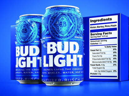 bud light ingredients label